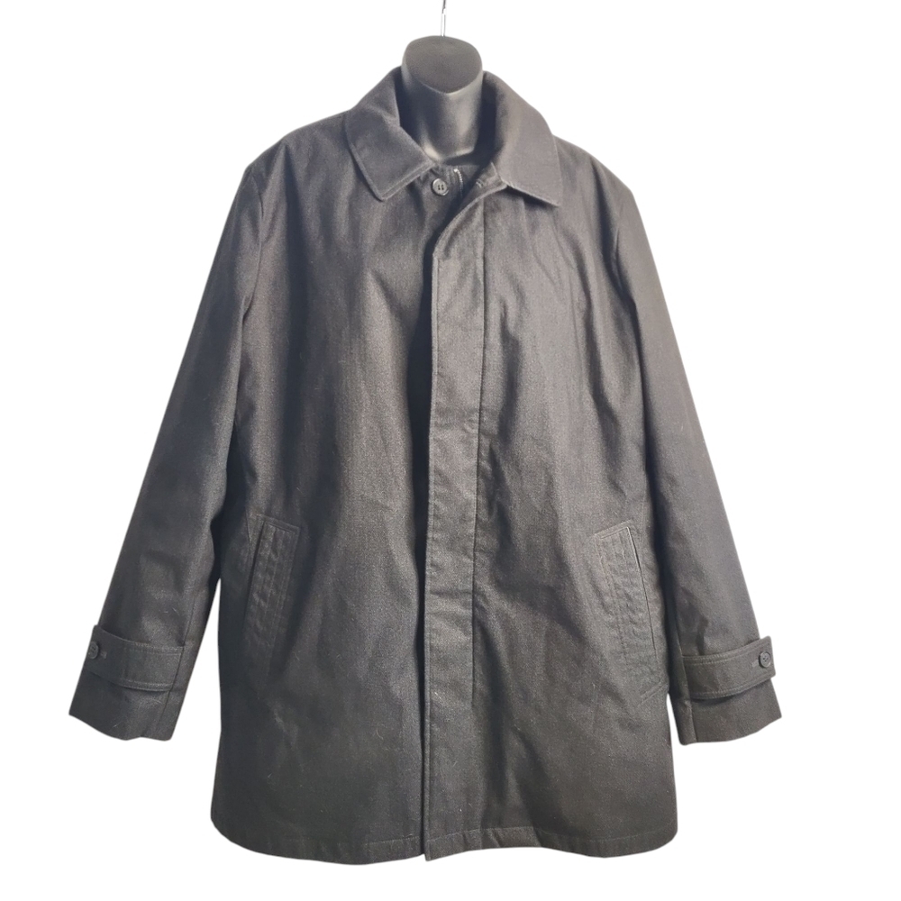IKE Behar Men's Removable Liner Black Coat Size Large